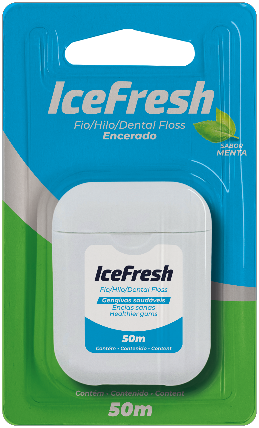 IceFresh Fio Dental Encerado 50m